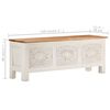 vidaXL Storage Box 110x30x40 cm Solid Acacia Wood