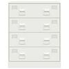 vidaXL Sideboard White 67x39x83 cm Steel