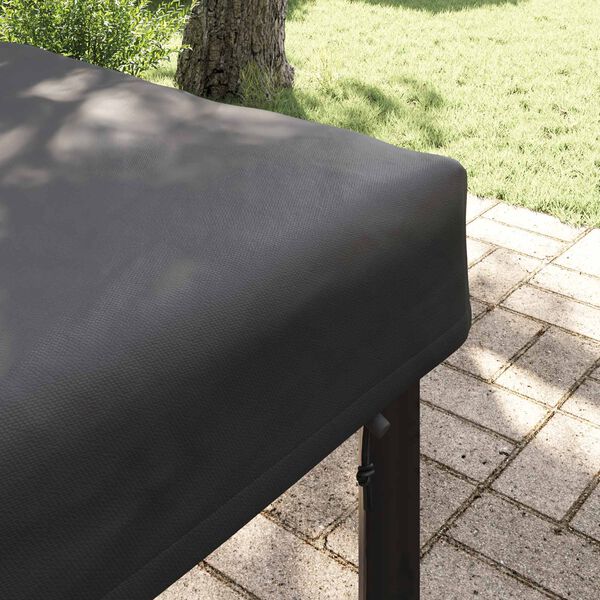vidaXL Table Cover Plain Black 72 x 122 x 15 cm Fabric