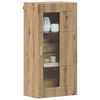 vidaXL Wall-mounted Cabinet with Storage Artisan oak 55 x 29 x 100 cm