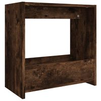 vidaXL Side Table Smoked Oak 50x26x50 cm Engineered Wood