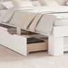 vidaXL Bed Frame with Headboard White 150 x 200 cm Solid Pine Wood