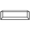 vidaXL Coffee Table Black with Tempered Glass 120x60x35 cm