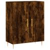 vidaXL Highboard Smoked Oak 69.5x34x180 cm Engineered Wood