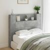 vidaXL Headboard Concrete Grey 120 x 16.5 x 103.5 cm Engineered Wood