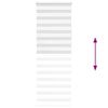 vidaXL Zebra Blind White 70x200 cm Fabric Width 65.9 cm Polyester