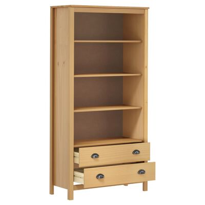vidaXL Bookcase Hill Honey Brown 85x37x170.5 cm Solid Pine Wood