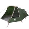vidaXL Tunnel Tent 3-Person 3-Person Green and White