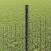 vidaXL Fence and Post Grey 0.5 x 25 m Steel