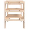 vidaXL Wine Rack 61.5x30x42 cm Solid Wood Pine