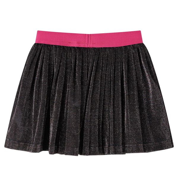 Kids' Pleated Skirt with Glitter Navy 92