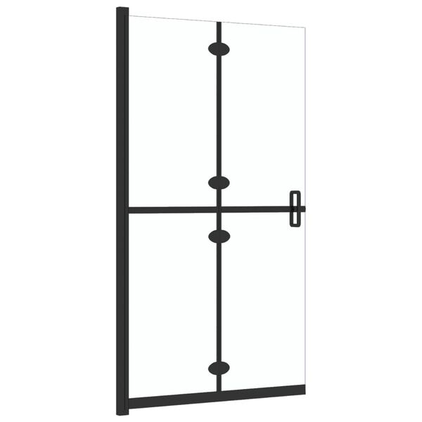 vidaXL Foldable Walk-in Shower Wall Transparent ESG Glass 70x190 cm