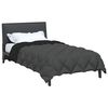 vidaXL Winter Duvet Black and Anthracite 220 x 140 cm Microfiber