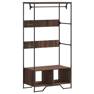 vidaXL Wardrobe Brown Oak 90x50x180 cm Engineered Wood
