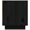 vidaXL TV Cabinet Black 80x35x40.5 cm Solid Wood Pine