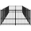 vidaXL Outdoor Dog Kennel Steel 11.26 m&sup2;