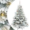 vidaXL Artificial Christmas Tree with 150 LEDs White 150 cm PE and PVC