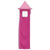 vidaXL Curtains for Loft Bed with Tunnel and Tower Pink