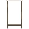 vidaXL Bar Table Legs Natural Steel 2 pcs 60x(100-101) cm Steel