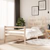vidaXL Bed Frame without Mattress Solid Wood 100x200 cm (810420+814179)