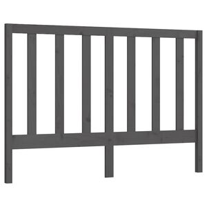 vidaXL Bed Headboard Grey 146x4x100 cm Solid Wood Pine
