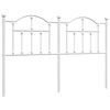 vidaXL Metal Headboard White 135 cm