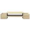 vidaXL Monitor Stand with Storage Sonoma Oak 70x27x15 cm Engineered Wood