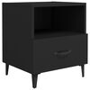 vidaXL Bedside Cabinets 2 pcs Black Engineered Wood