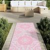 vidaXL Outdoor Carpet ARAKIL Pink 80x250 cm PP