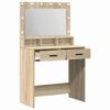 vidaXL Dressing Table Sonoma Oak 79 x 41 x 135 cm Engineered Wood