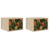 vidaXL Wall-mounted Bedside Cabinet ZAANDAM 2 pcs Sonoma Oak