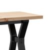 vidaXL Coffee Table Y-Frame 110x40x45.5 cm Solid Wood Pine and Steel