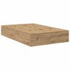 vidaXL Storage Bed Frame Artisan Oak 120 x 200 cm Engineered Wood