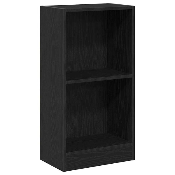 vidaXL Bookcase Black Oak 40x24x76 cm Engineered Wood