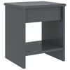 vidaXL Bedside Cabinet Dark Grey 35x30x40 cm Solid Pinewood