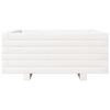 vidaXL Garden Planter White 60x60x26.5 cm Solid Wood Pine
