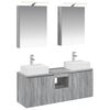 vidaXL Bathroom Cabinet Set 5 pcs Grey Sonoma Engineered Wood