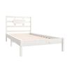 vidaXL Bed Frame without Mattress White 90x190 cm Single Solid Wood