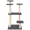 vidaXL Cat Scratching Posts with Platforms Dark Grey 98.5 cm