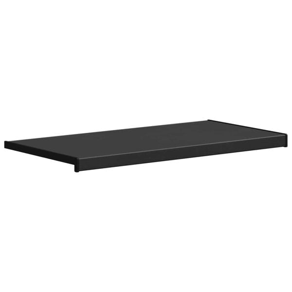 vidaXL Window Sill Black with Wood Grain 80 x 45 x 4.5 cm PVC