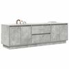 vidaXL TV Cabinet with LED Lights Concrete Grey 160.5x41x50 cm