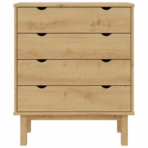 vidaXL Drawer Cabinet"OTTA" 76,5x39,5x90cm Solid Wood Pine