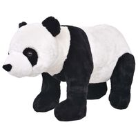 vidaXL Standing Plush Toy Panda Black and White XXL
