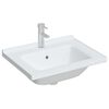 vidaXL Bathroom Sink White 61x48x19.5 cm Rectangular Ceramic