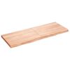 vidaXL Wall Shelf Light Brown 160x60x(2-6) cm Treated Solid Wood Oak