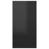 vidaXL TV Cabinets 2 pcs High Gloss Black 30.5x30x60 cm Engineered Wood