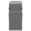 vidaXL Log Holder Light Grey 180x45x100 cm Galvanised Steel