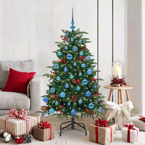 vidaXL Artificial Christmas Tree with 150 LEDs with Stand Green 150 cm