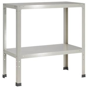 vidaXL Potting Table 100 x 40 x 80 cm Stainless Steel Silver