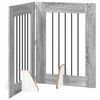 vidaXL Foldable Dog Gate with Stands 2 pcs Grey Sonoma 120.5 cm